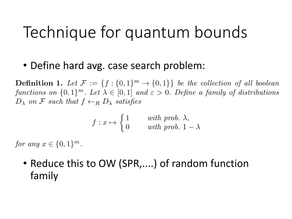 technique for quantum bounds