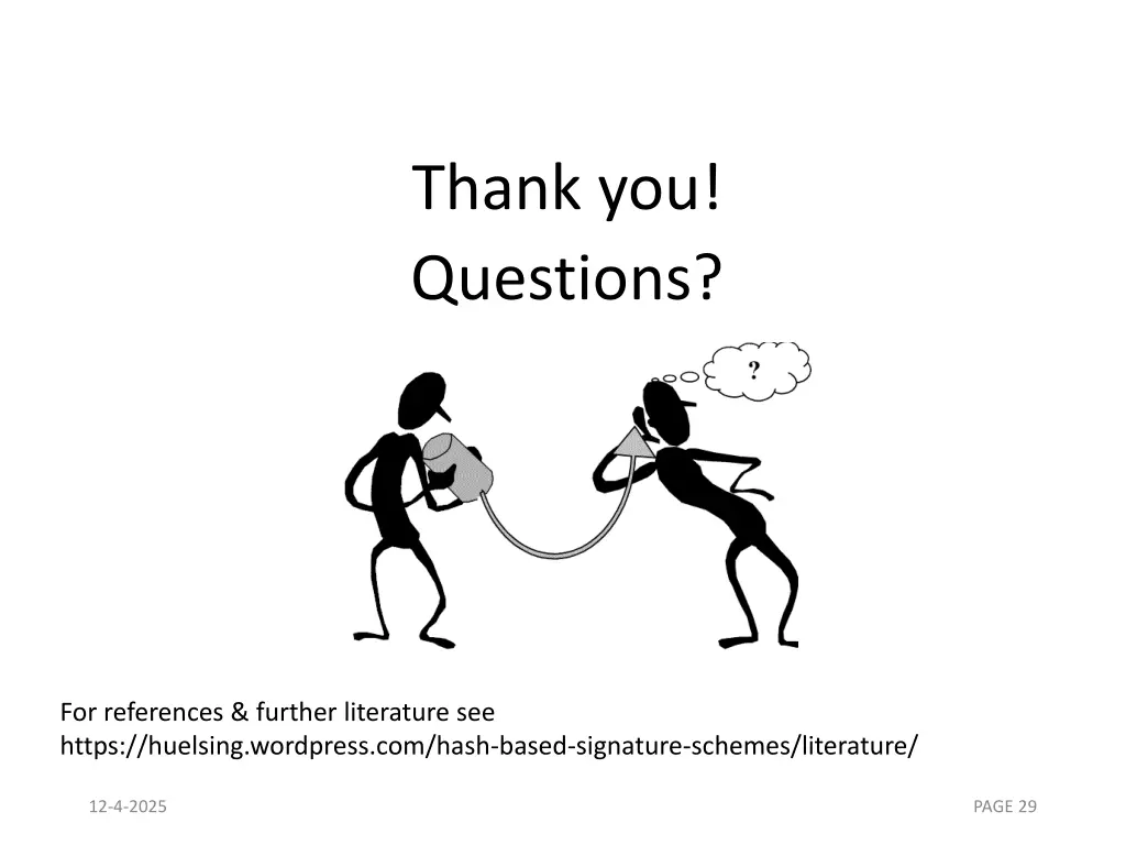thank you questions