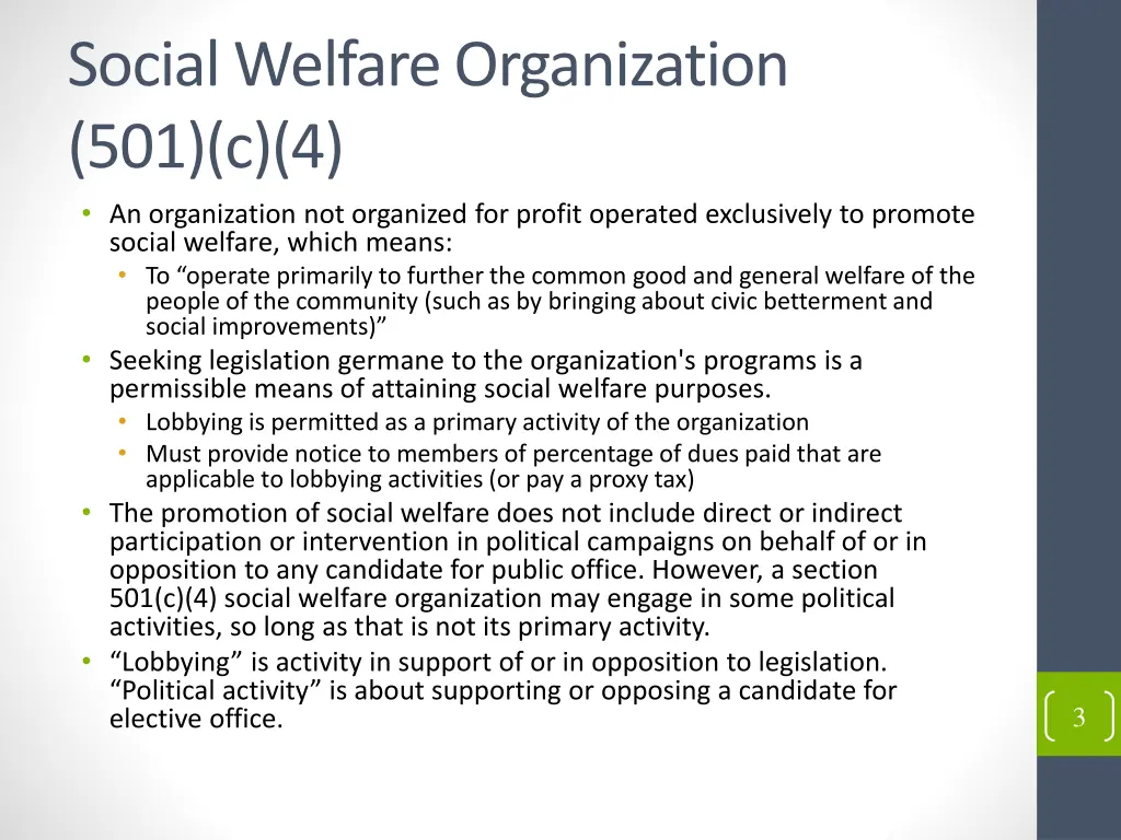 social welfare organization