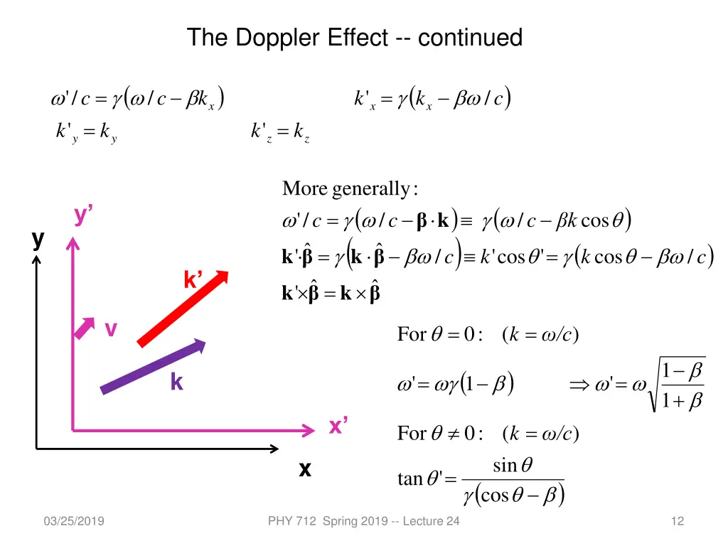 the doppler effect continued