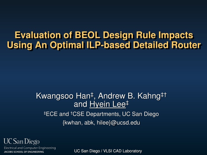 evaluation of beol design rule impacts using
