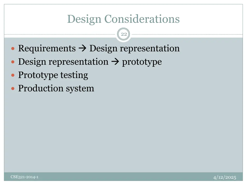 design considerations