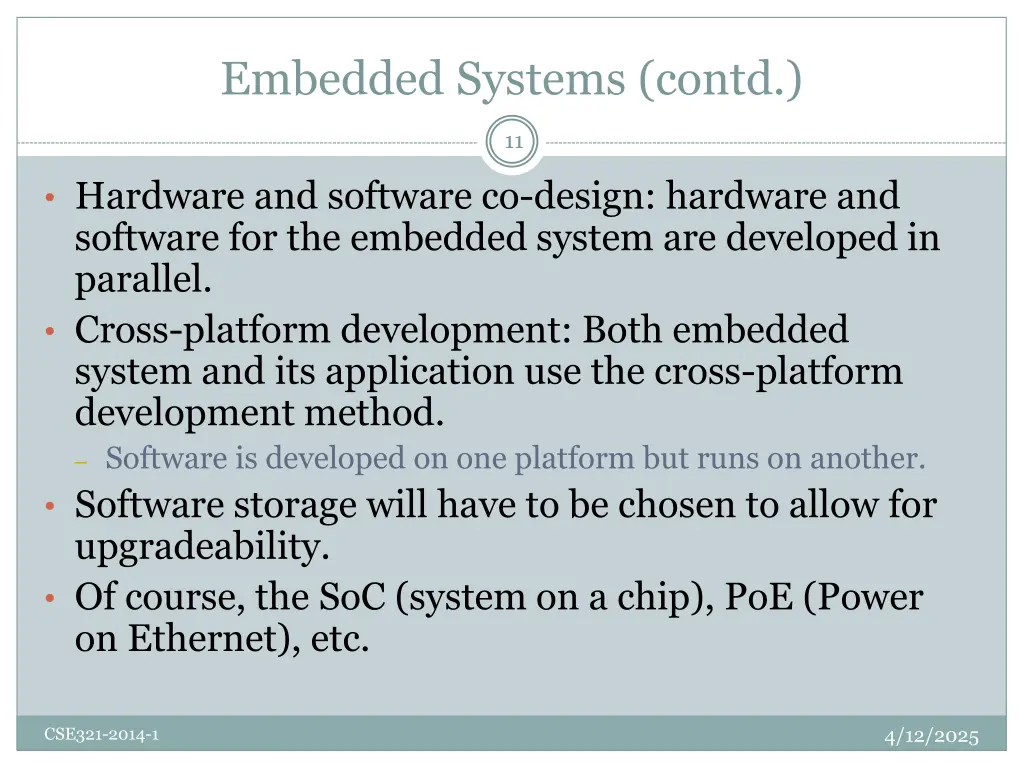 embedded systems contd