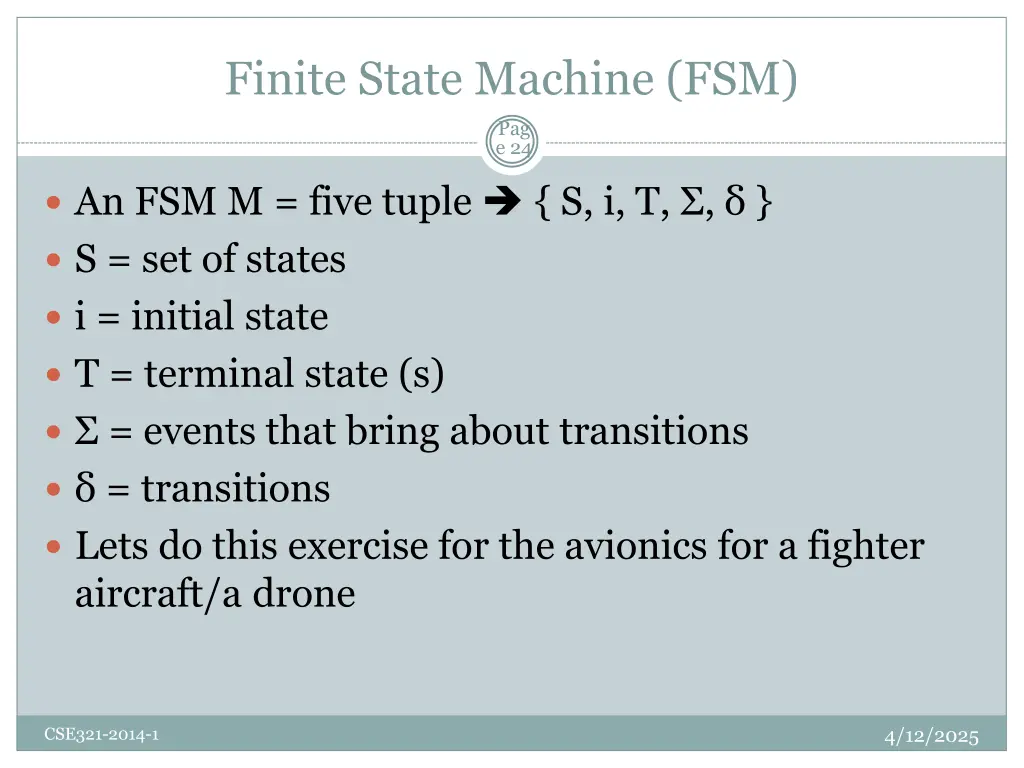finite state machine fsm