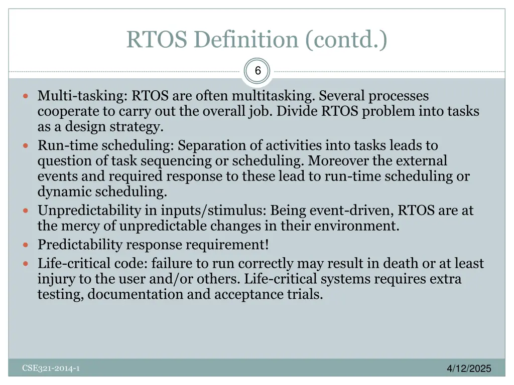 rtos definition contd 1