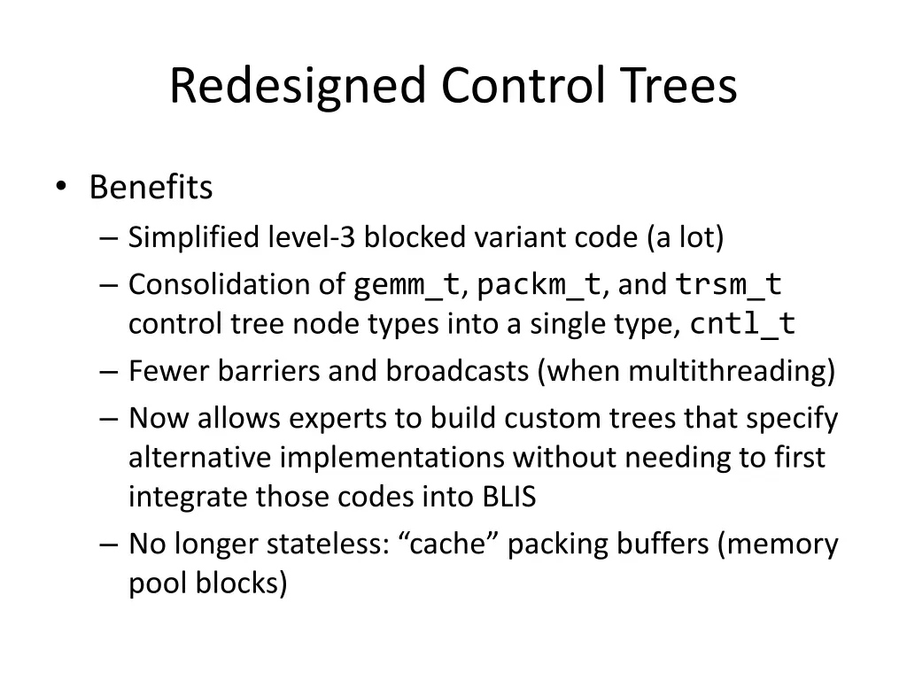 redesigned control trees 1