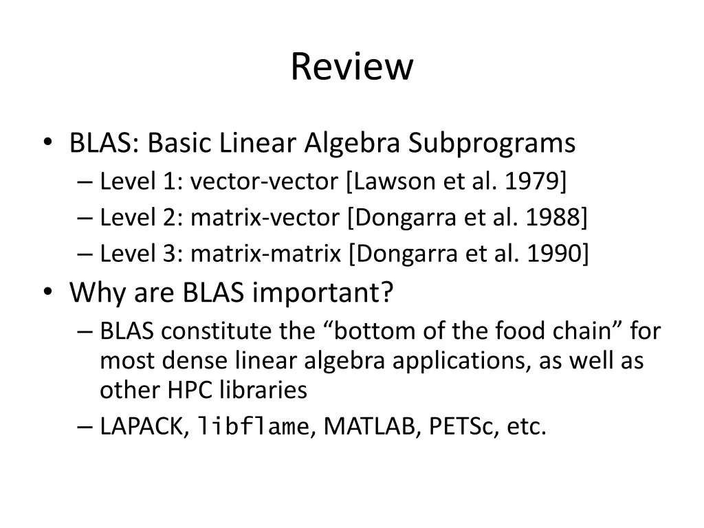review