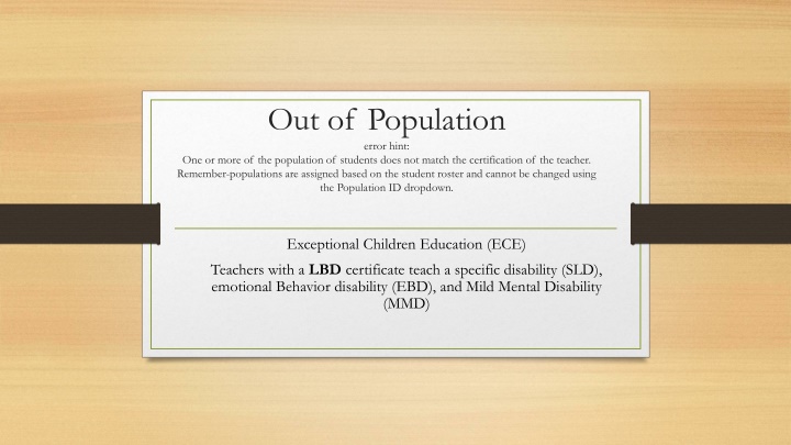 out of population error hint one or more