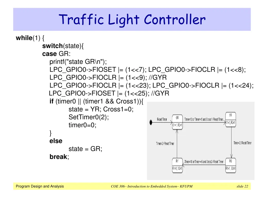traffic light controller 6