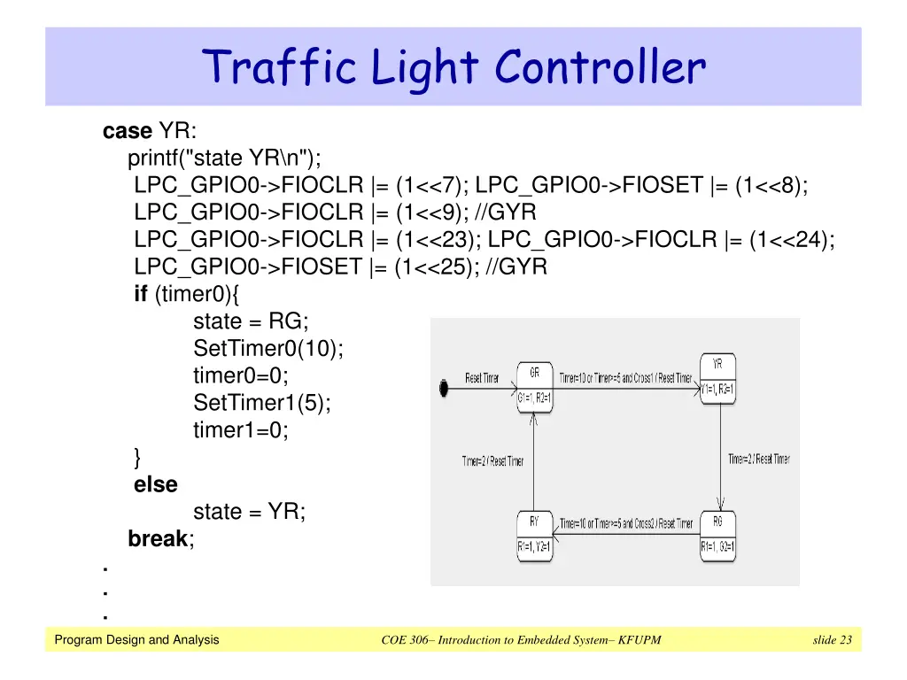 traffic light controller 7