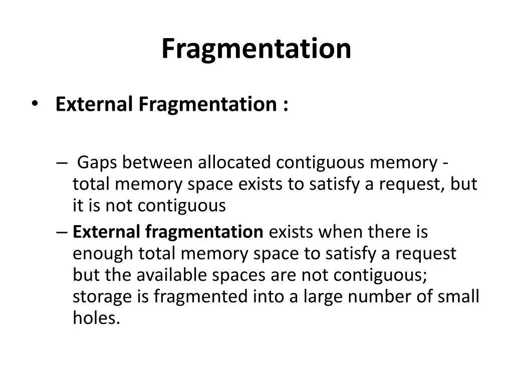 fragmentation