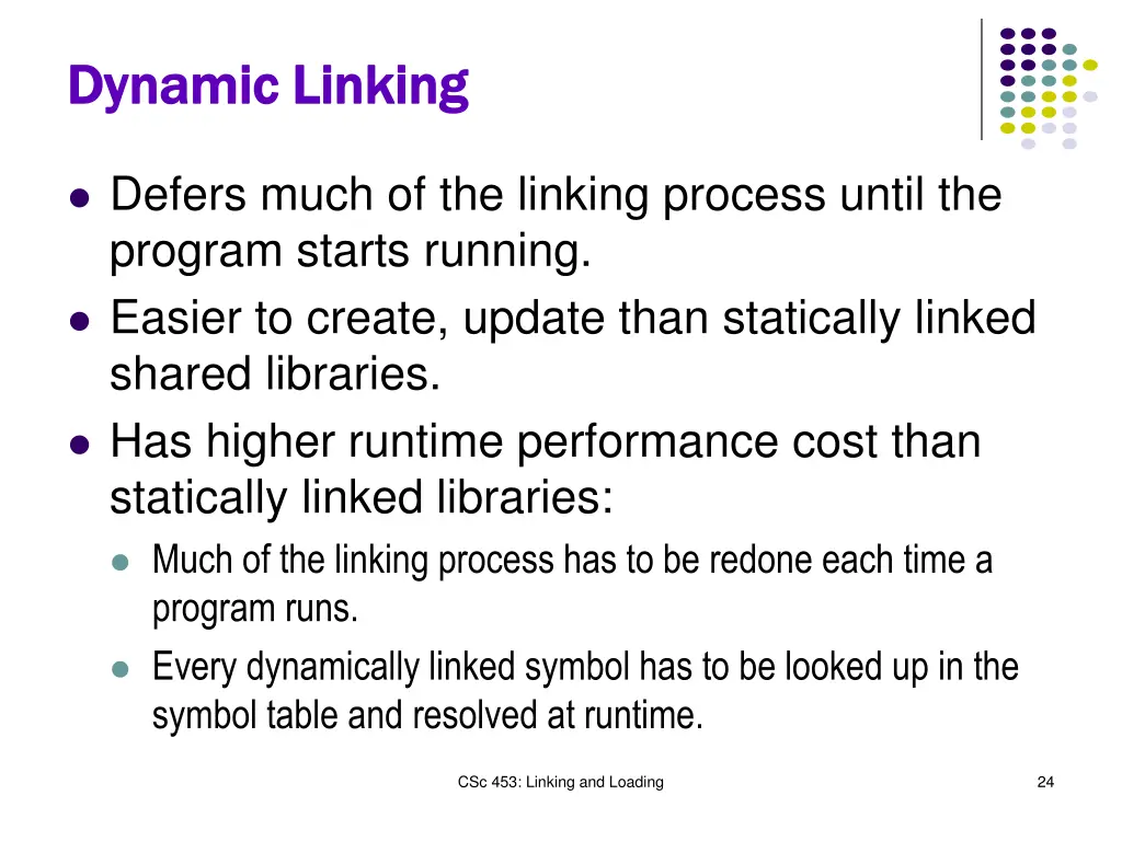 dynamic linking dynamic linking