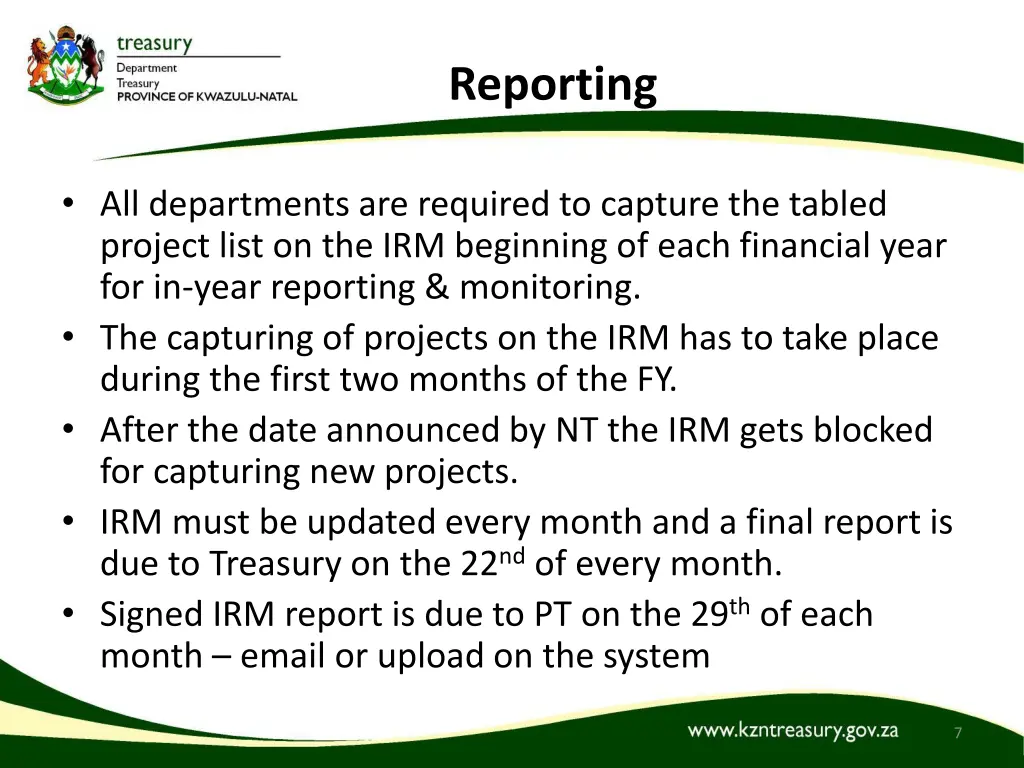 reporting