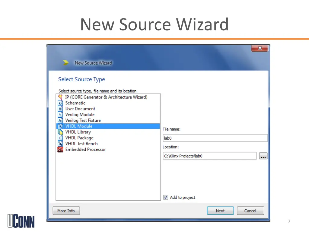 new source wizard