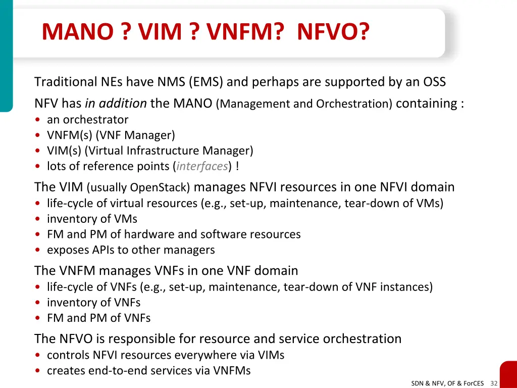 mano vim vnfm nfvo