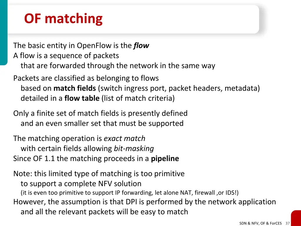 of matching