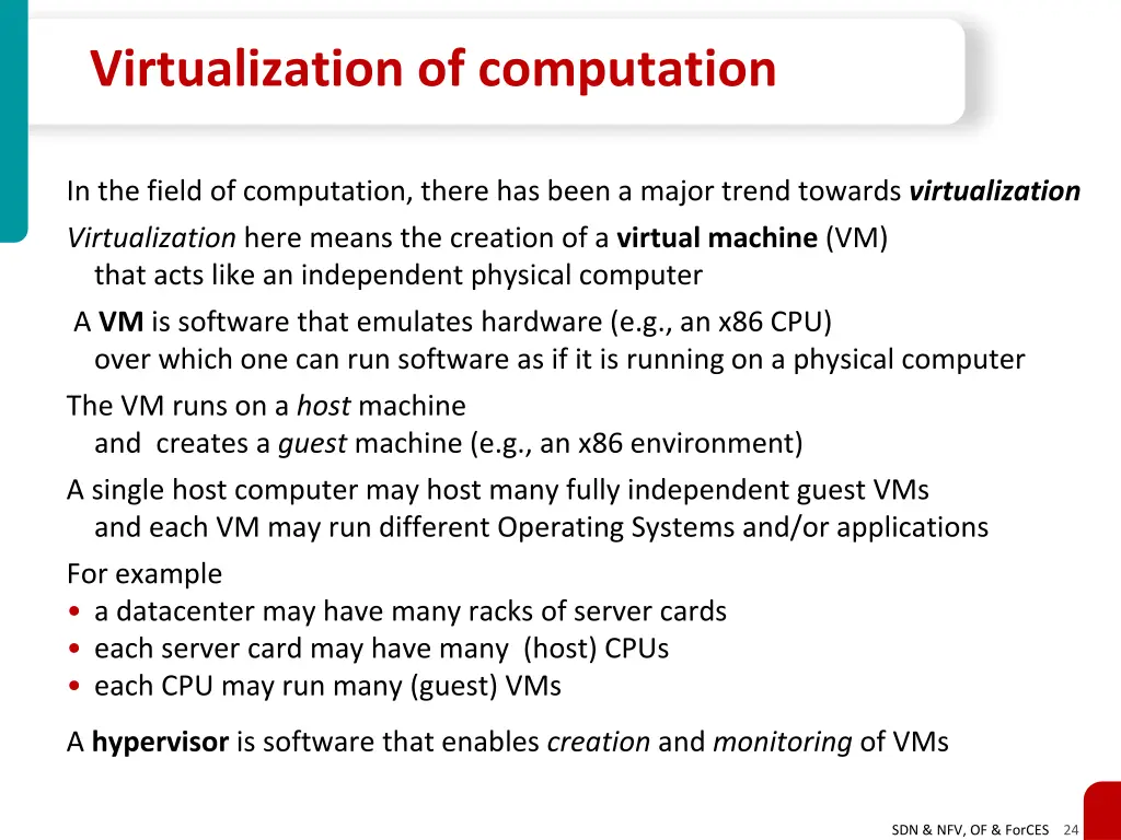 virtualization of computation