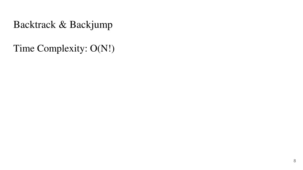 backtrack backjump