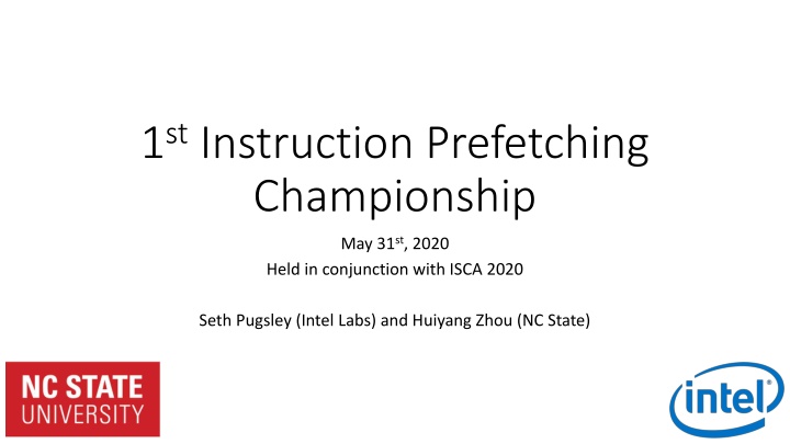 1 st instruction prefetching championship