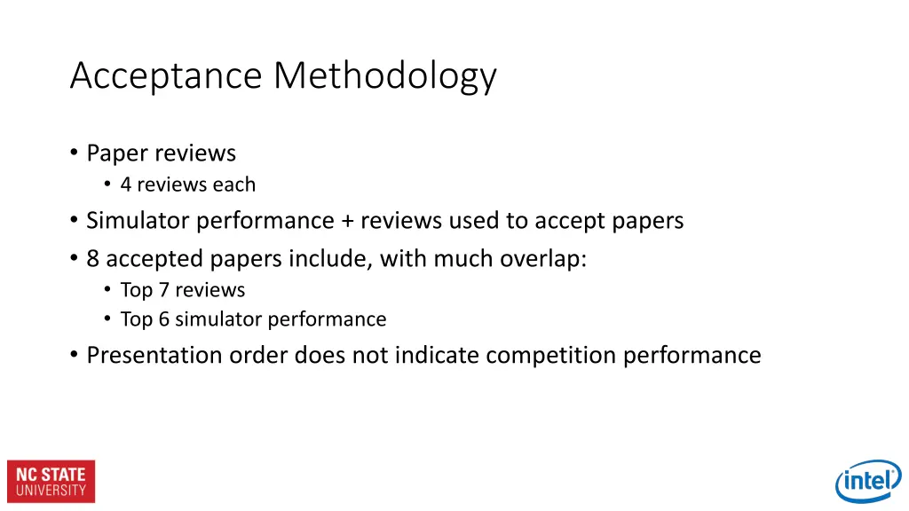 acceptance methodology