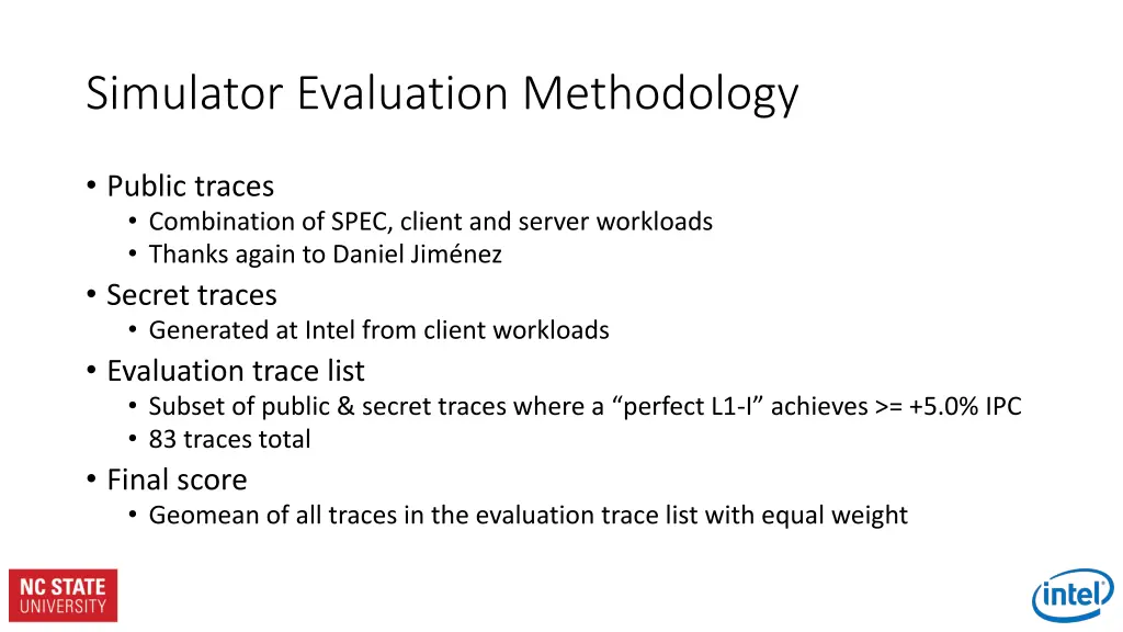 simulator evaluation methodology