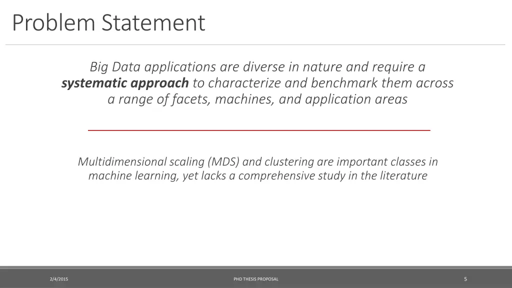 problem statement