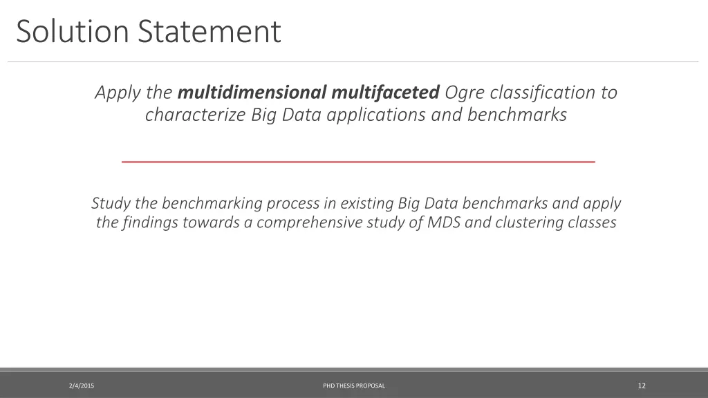 solution statement