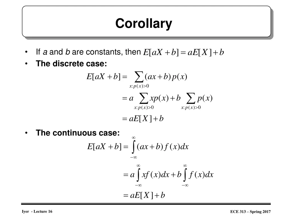corollary