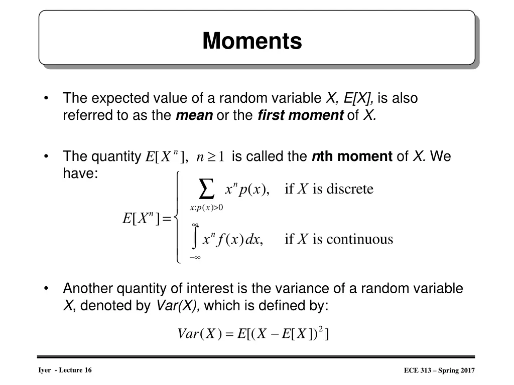 moments