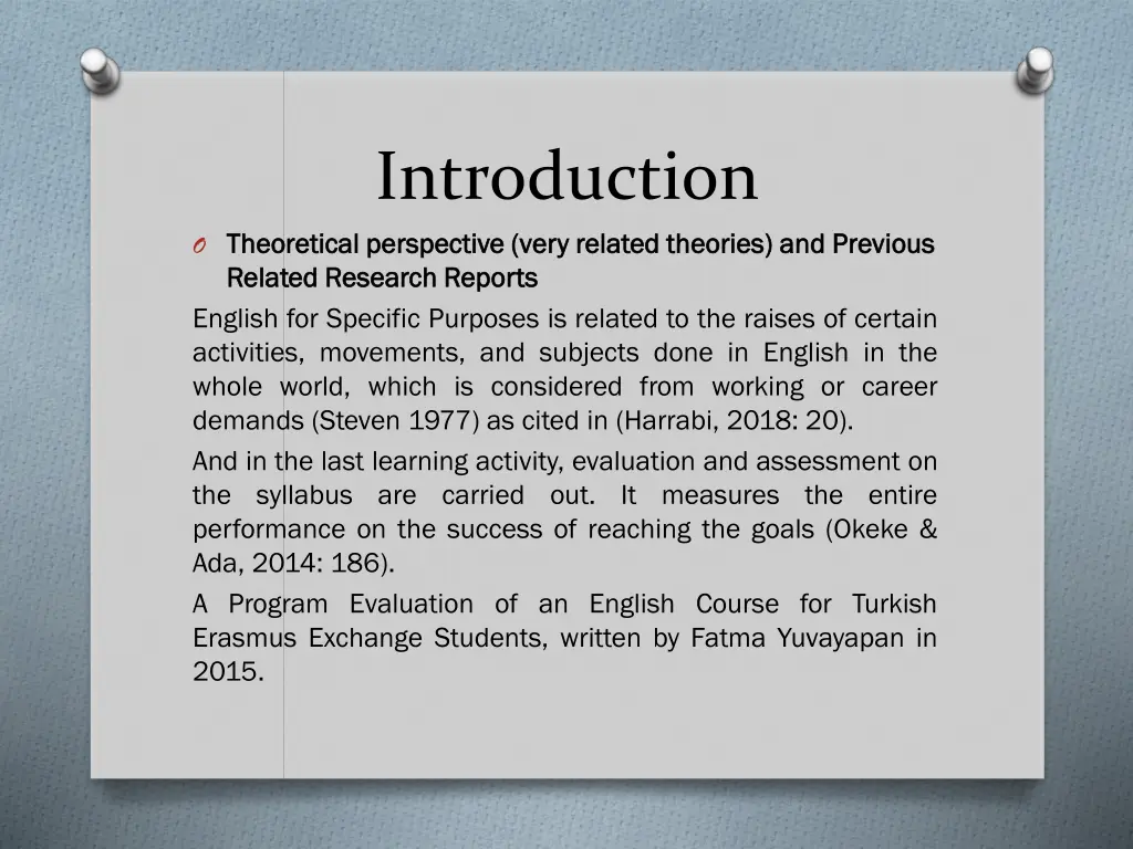 introduction theoretical perspective very related