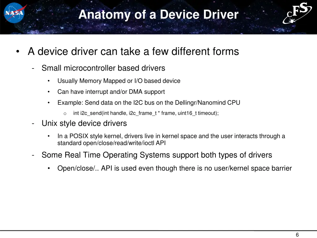 anatomy of a device driver