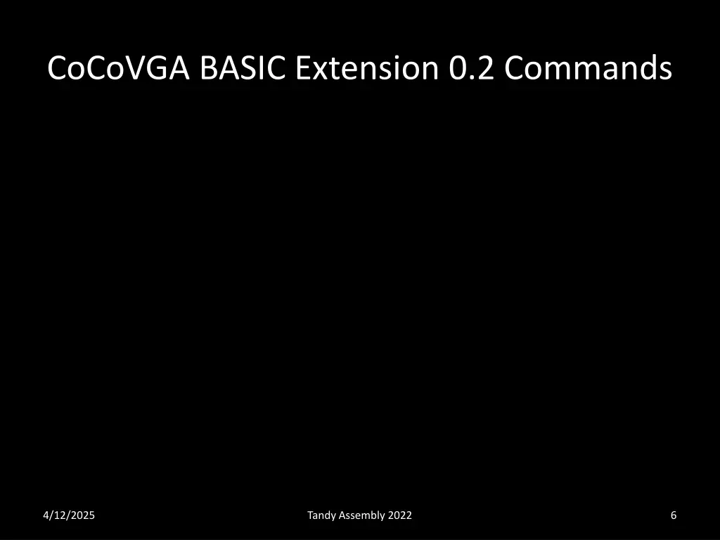 cocovga basic extension 0 2 commands