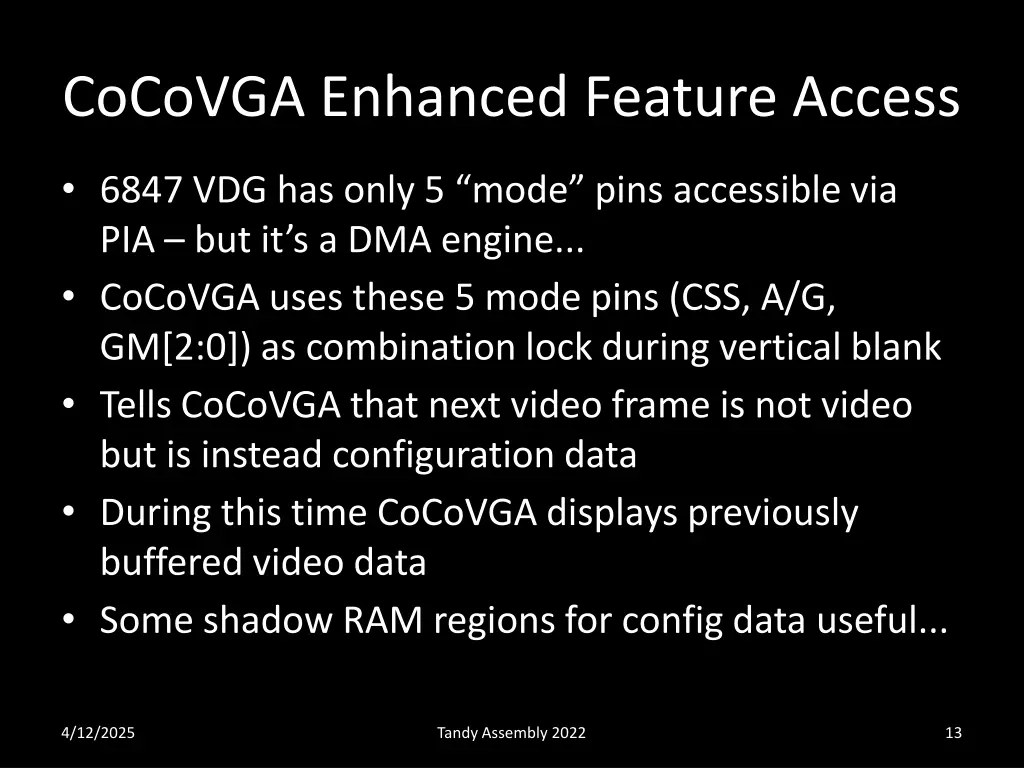cocovga enhanced feature access