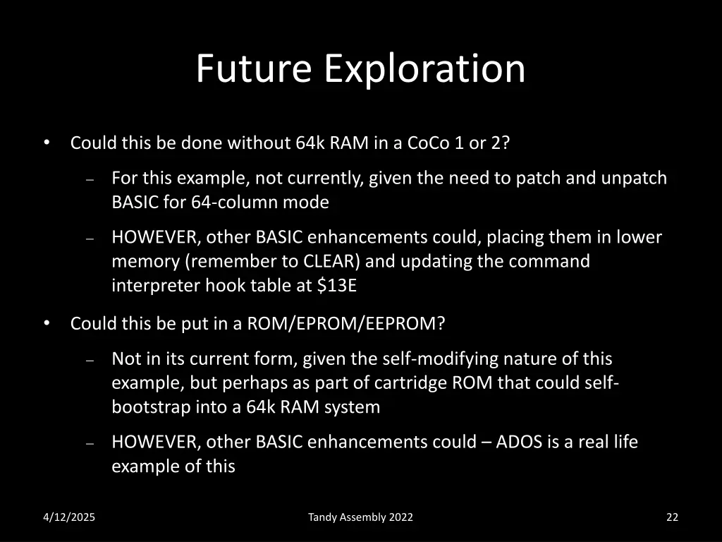 future exploration