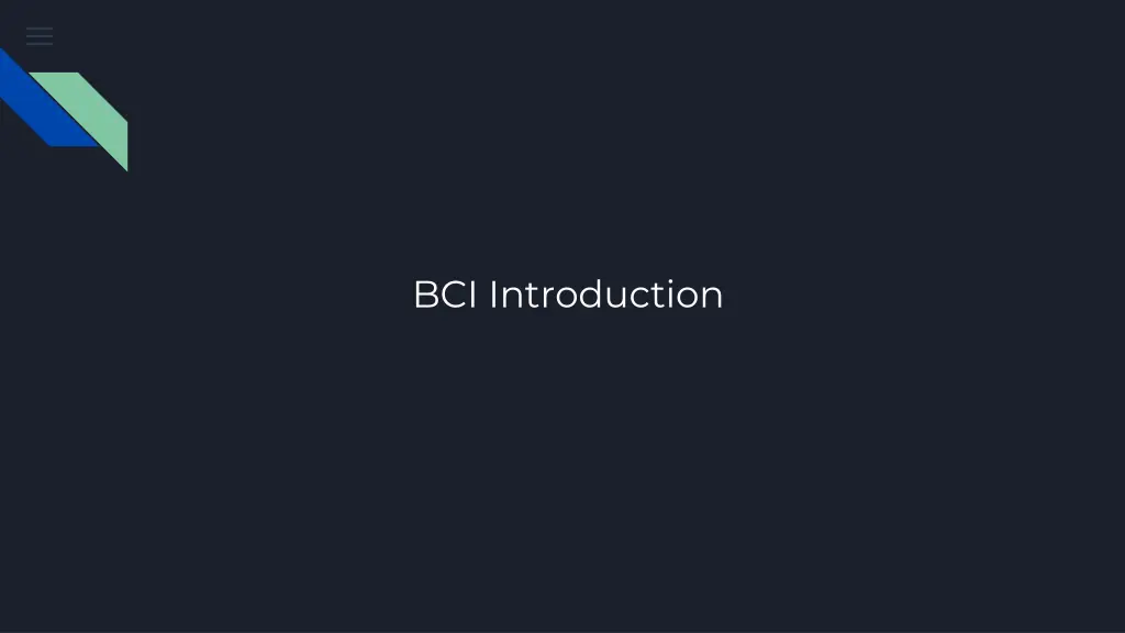 bci introduction