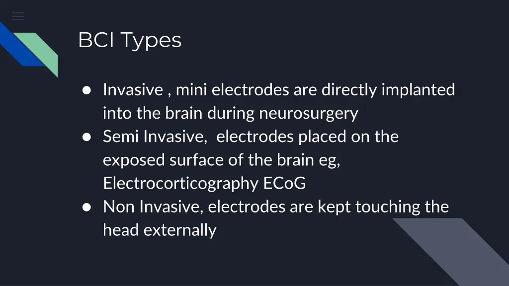 bci types
