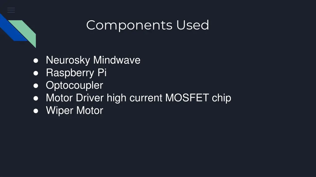 components used
