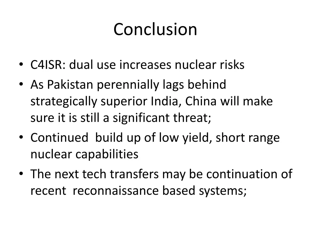 conclusion