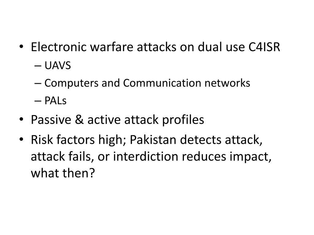 electronic warfare attacks on dual use c4isr uavs