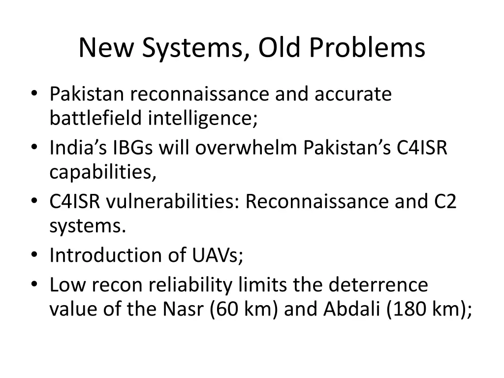 new systems old problems