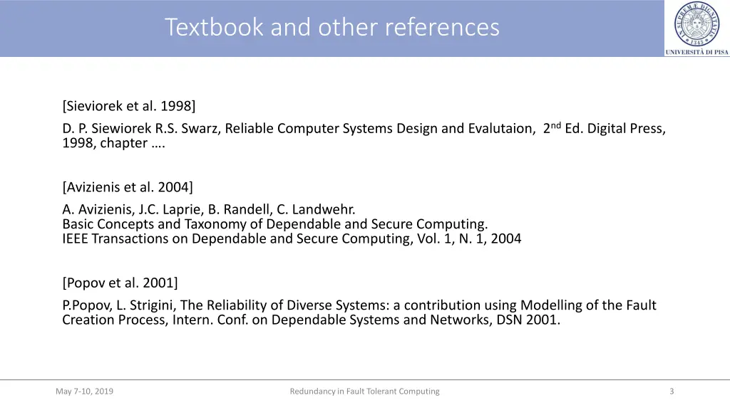 textbook and other references