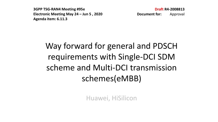 3gpp tsg ran4 meeting 95e electronic meeting