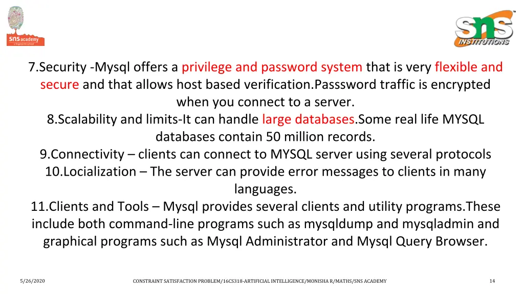 7 security mysql offers a privilege and password