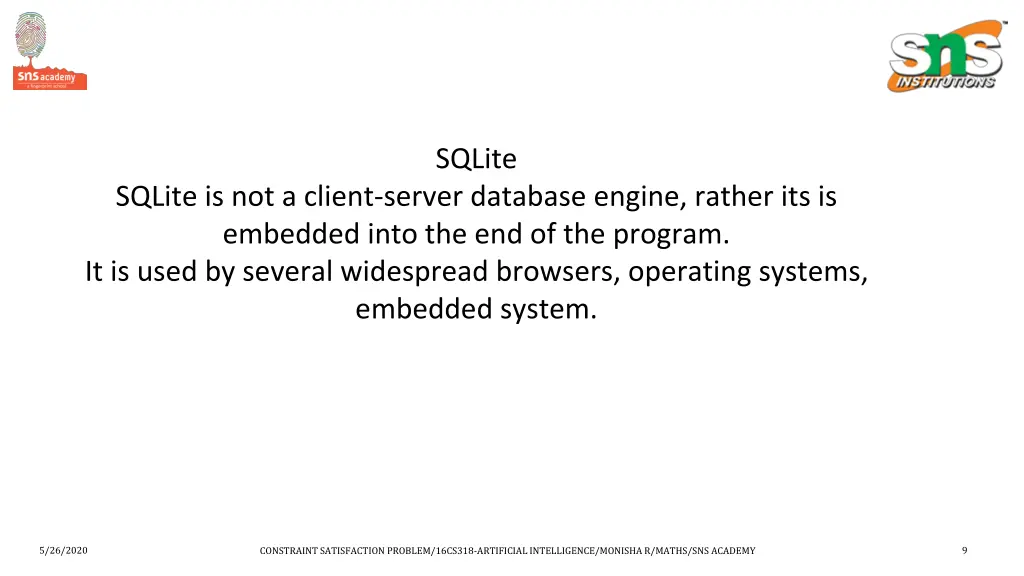 sqlite