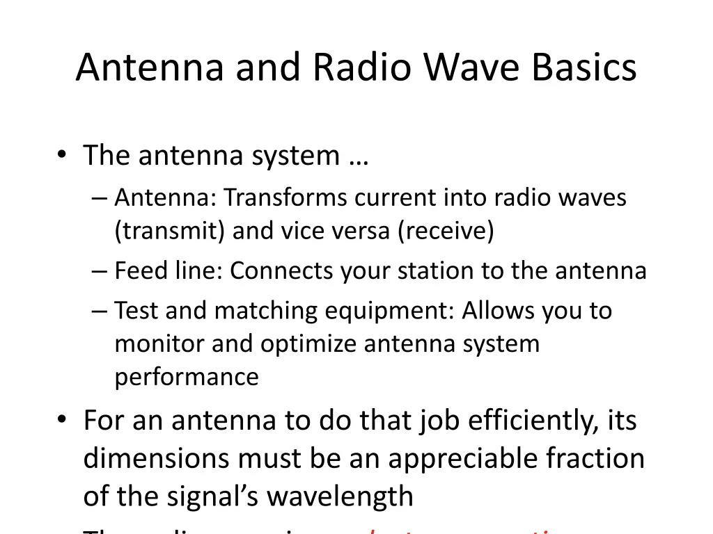antenna and radio wave basics