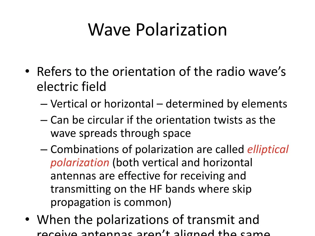 wave polarization