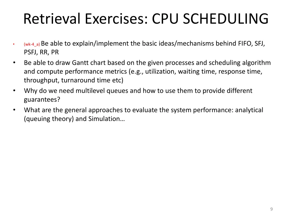 retrieval exercises cpu scheduling 1