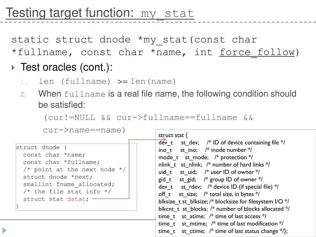 testing target function my stat