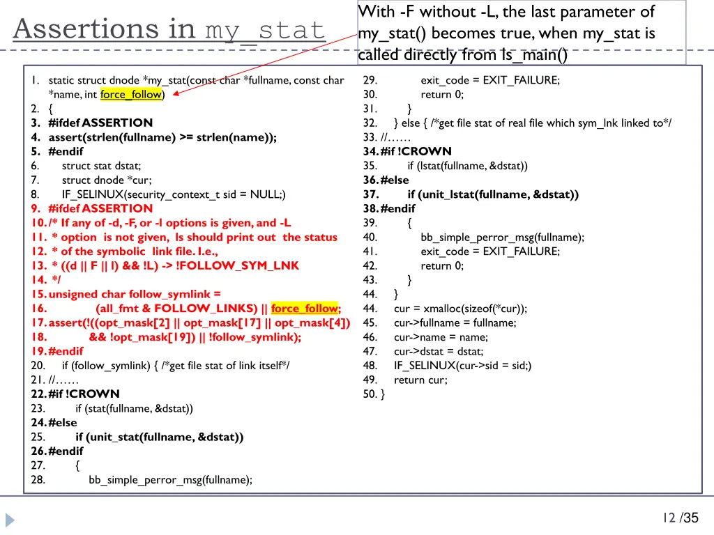 with f without l the last parameter of my stat