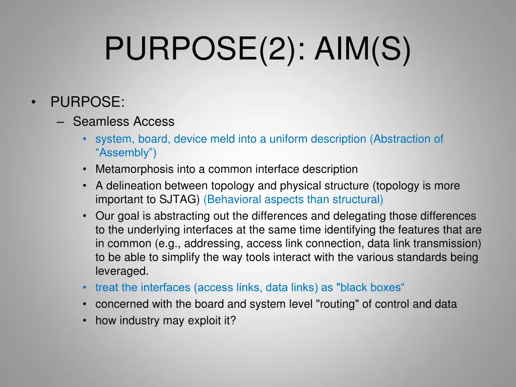 purpose 2 aim s